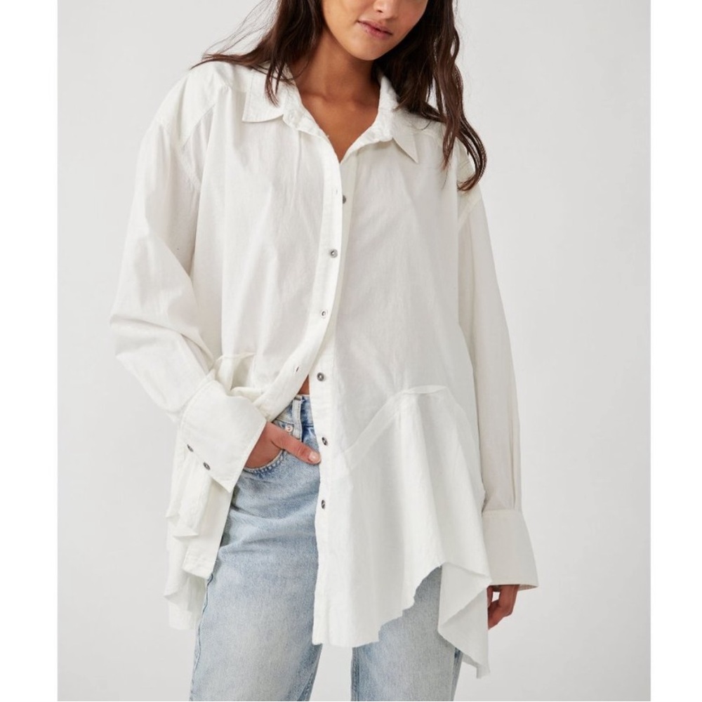 Free People Freya poplin tunic NWOT